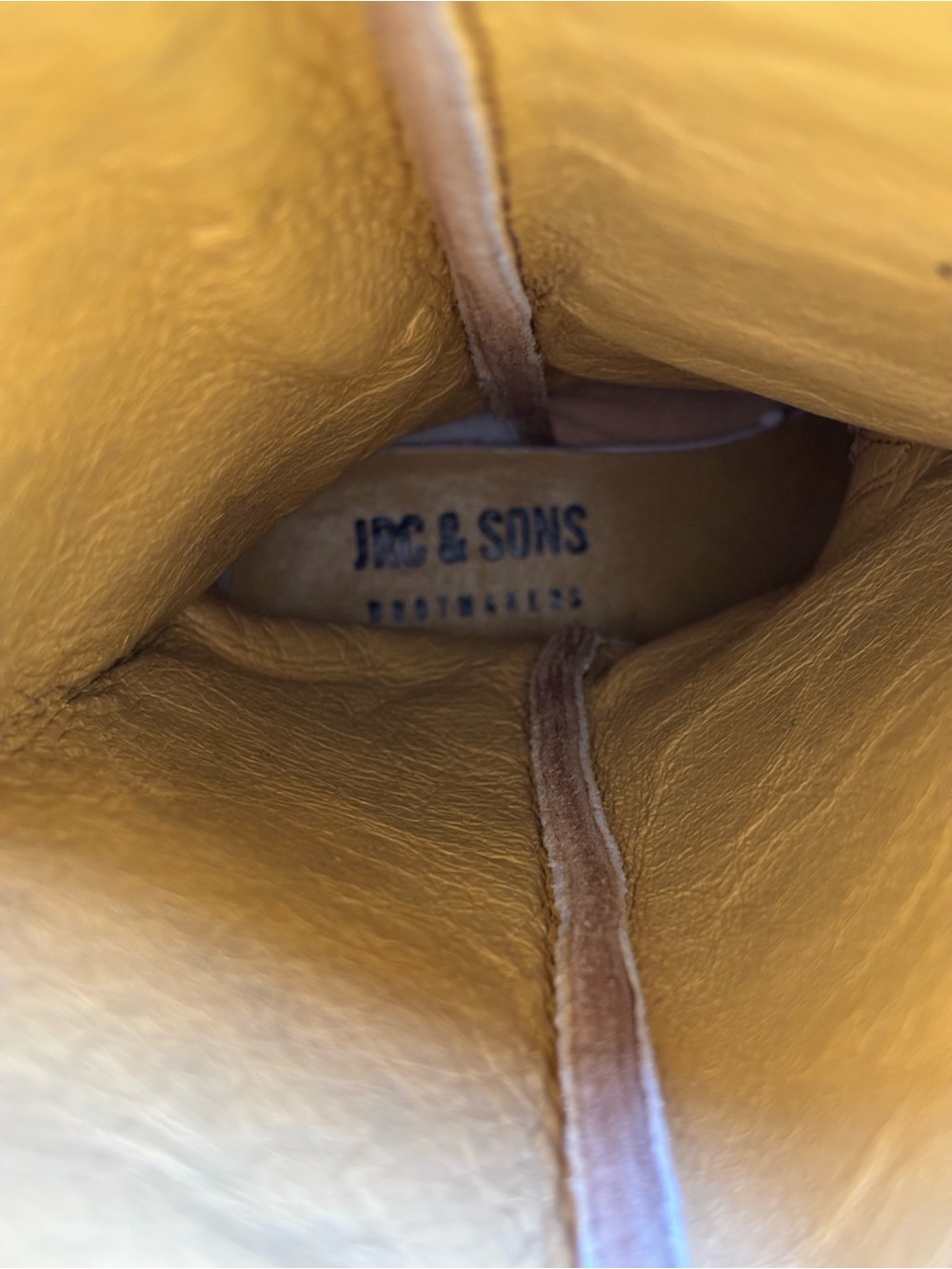 JRC & Sons Bootmakers Nancy Sand Suede Snip Toe Tall Western Boots Size 7B - Picture 9 of 16